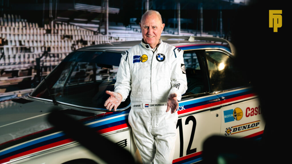 Toine Hezemans během natáčení reklamy