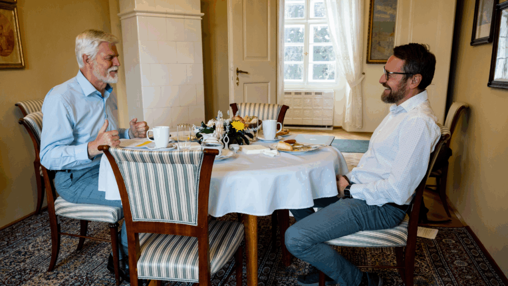 Vít Kolář s prezidentem Pavlem